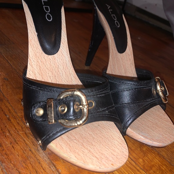 Vintage ALDO Wooden Pumps 7US - Picture 5 of 5
